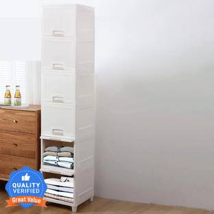 Sasimo 6-Door 6-Shelf Plastic foldable Cupboard PC Collapsible Wardrobe