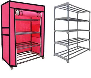 RAXON WORLD Carbon Steel Collapsible Carbon Steel Collapsible Wardrobe
