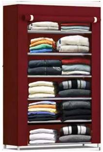 Dewberries Carbon Steel Collapsible Wardrobe
