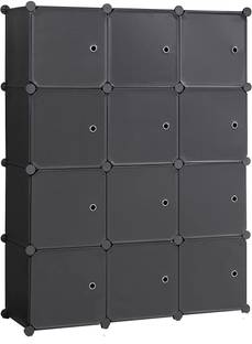 KriShyam 12 Door Plastic Sheet Wardrobe PP Collapsible Wardrobe PP Collapsible Wardrobe