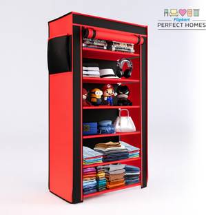Flipkart Perfect Homes Studio 6 shelfs plastic pipes & cover PP Collapsible Wardrobe