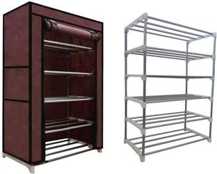 GlowSilk Carbon Steel Collapsible Carbon Steel Collapsible Wardrobe