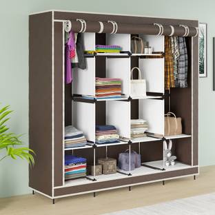 Maison & Cuisine 88170 Storage Organizer Shelves for Clothes Racks Non Woven Fabric Almirah Cotton Collapsible Wardrobe