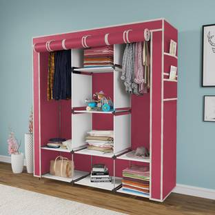 CONTINENTAL 6+2 Shelves 3 Door 88130 PP Collapsible Wardrobe
