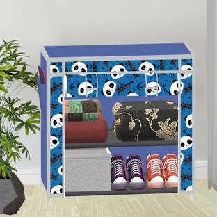 SB07 2 Layer Printed PP Collapsible Wardrobe