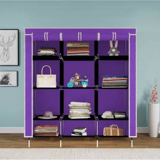 Continental Continental Purple PP Collapsible Wardrobe