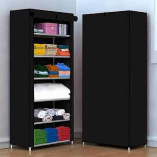 Zoify Carbon Steel Collapsible Wardrobe