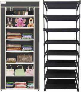EXPOSURE Black-7L-WARDROBE Carbon Steel Collapsible Wardrobe