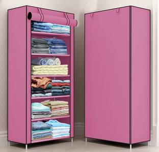 Dewberries Carbon Steel Collapsible Wardrobe