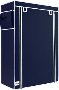 FABURA 5 Shelf Plastic Pipe & Cover PP Collapsible Wardrobe