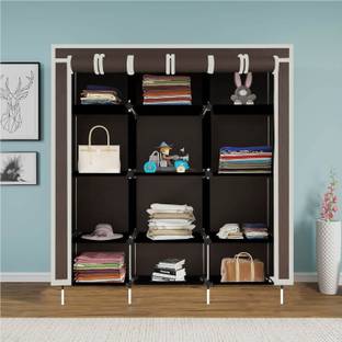 Continental Continental Brown PP Collapsible Wardrobe
