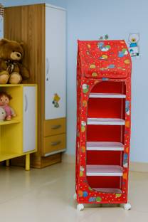 YouCopia 1 Door 6 Shelf Fabric Plastic 2025 PVC Collapsible Wardrobe