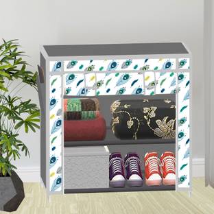 SB07 2 Layer Printed PP Collapsible Wardrobe