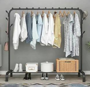 Sasimo 1 Door 2 Shelf Open Coat clothes hanger stand PP PC Collapsible Wardrobe