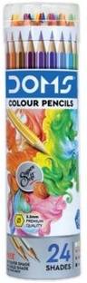 DOMS ROUND TIN ROUND Shaped Color Pencils