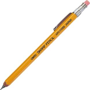 OHTO APS-350ES Mechanical Wooden mini sharp pencil with eraser and clip Lead: 0.5mm ROUND Shaped Color Pencils