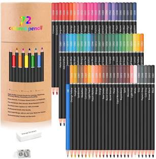 Wynhard 72 Pieces Drawing Pencils & Color Pencils For Artist Round Shaped Color Pencils