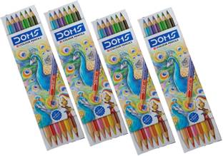 DOMS multicolour hexagonal Shaped Color Pencils