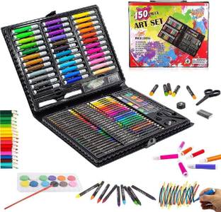 BloomiX 150 Pieces Color Box Box Shaped Color Pencils