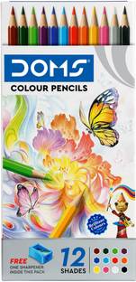 DOMS FSC 12 Shades Round Shaped Color Pencils
