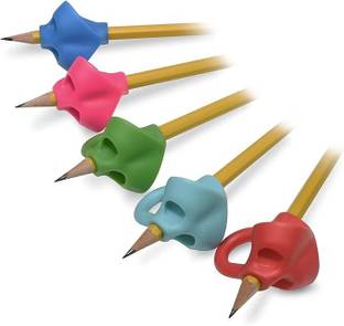 el syco Pencil Gripper For Kids Handwriting Pen Holder Toddlers & Preschooler Pack of 5 Pencil