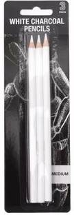 Ortan White Charcoal Pencil Sketching / Drawing Pencil Set Shaped Color Pencils