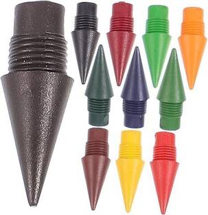 DNESHY 1pc Everlasting Reusable Pencil with 12 Pcs Multicolor Tips Colored Inkless Pencil Shaped Color Pencils