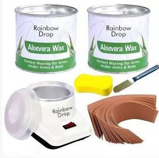rainbow drop white heater aloe and aloe wax knife, strips and sponge