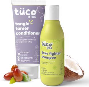 TuCo Anti-Dandruff Shampoo 200ml & Tangle Tamer Hair Conditioner 100ml - Combo Pack