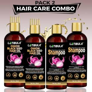 Latibule Red Onion Black Seed Oil & Shampoo Ultimate Hair Care product for Hair Fall Control