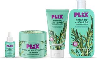 The Plant Fix Plix Rosemary Anti Hairfall Kit - Serum, Shampoo, Conditioner & Hair Mask | Unisex