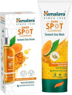 HIMALAYA DARK SPOT CLEAR TURMERI FACE WASH 100ML + FACE SERUM 30ML