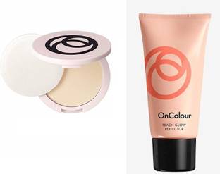 Oriflame One Color Face Powder Compet And Peach Glow Perfector