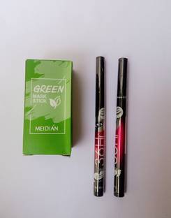 STPS Beauty Green stick for acne and pimple with 36 h eyeliner 2 pc black color combo pack