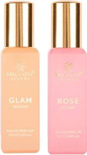 BELLAVITA GLAM & ROSE perfume combo|Jasmine, Rose & Musk Notes|Long Lasting|