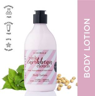 KIMIRICA Pink Caribbean Clouds Body Lotion for Hydrated skin, 100% Vegan, Paraben Free