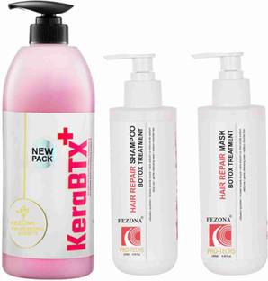 FEZONA PRO-TECHS KeraBTX Keratin 1 lt + Botox Shampoo 250 ml + Botox Mask 250 ml
