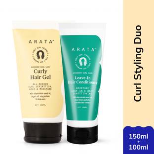 ARATA Curl Care Duo|Hair Gel & Leave-In Conditioner|Hydrating