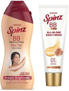 DAQAN BB talc & BB Pro Brightening & Beauty Face All-in-One Daily Cream | SPF 20 PA++