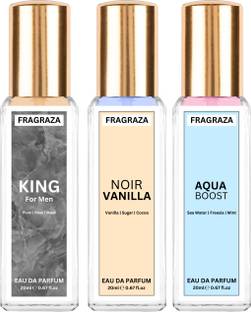 Fragraza King, Noir Vanilla, Aqua Boost Perfume Combo | Inspired Premium Fragrance | High Projection & Lasting | Gift Pack
