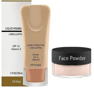 Latixmat FOUNDATION AND COMPACT LOOSE POWDER VITAMIN E ENRICHED MATTE FINISH