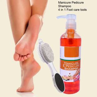 Sheny Manicure & Pedicure Shampoo Healthy & Beautiful Hands, 4 Step Pedicure Paddle Multi-use Foot Care