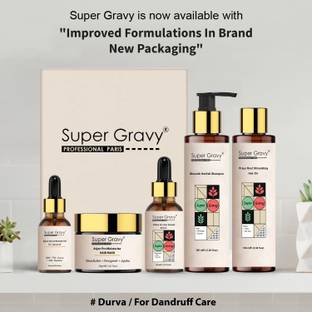 Super Gravy Hair Growth Combo | Hair Fall Hair Oil | Hair Fall Shampoo | Hair Growth Serum | Oily Scalp - Normal Hair - 230ml