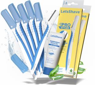 LetsShave Pro Styler for Men with Transparent Shave Gel 15ml, Beard Shaping tool