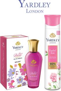 Yardley London DIVA 30ML PERFUME & ENGLISH ROSE DEODORANT 150ML(S.K1)