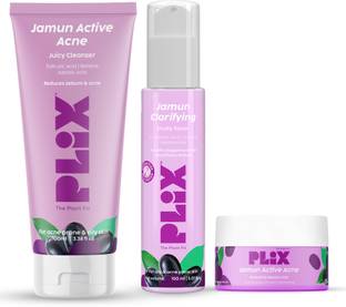 The Plant Fix Plix Jamun Active Acne Regime with Toner, Cleanser & Moisturizer to Reduce Active Acne
