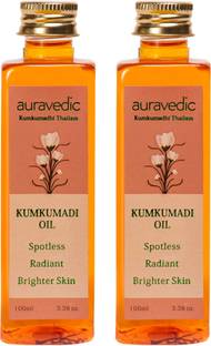 AURAVEDIC Kumkumadi thailam 200 ml Face oil for Glowing Skin (pack 2)