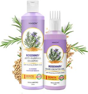 Nimson Shampoo 250 ml & Hair Growth Oil 150 ml Strengthens Hair Enhances Shine Hair Nourishment Combo for Hair Fall Control