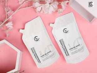 Calveo HAIR RE-BOND & Straightening kit Smoothing Cream & Neutralizing Cream (1000 ml)