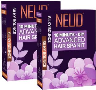 न्यूड 4-Step DIY Advanced Hair Spa Kit for Salon-Like Silky Bounce at Home - 1 Pack (40g)